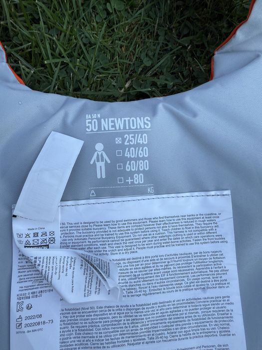 Kamizelka ratunkowa Itiwit z Decathlon 25/40