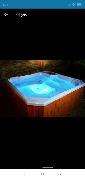 Gorąca beczka balia ogrodowa balia skandynawska jacuzzi hot tub
