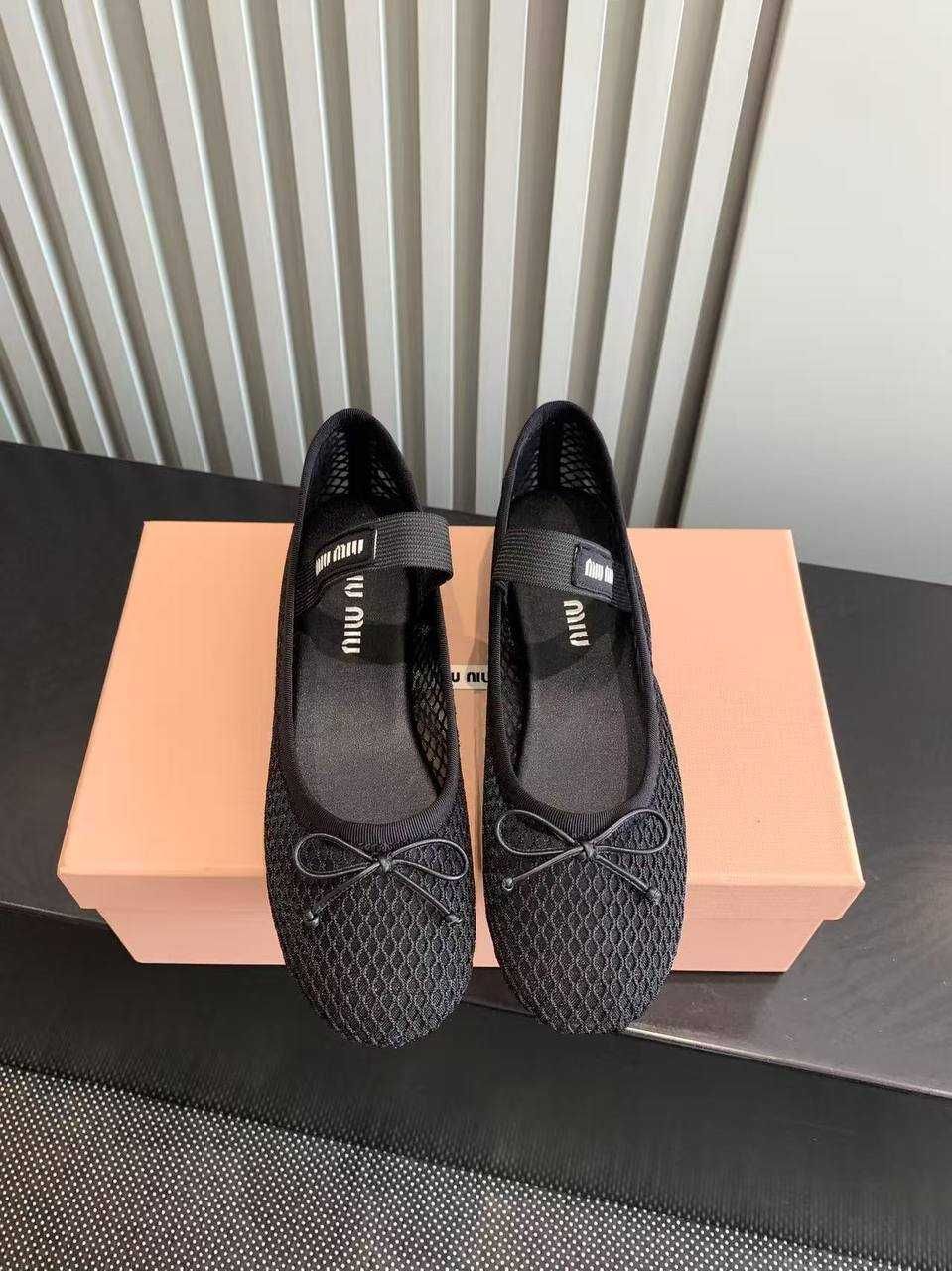 Wyprzedaż -50 % Balerinki Miu Miu!Siateczka Premium! OD RĘKI 36-41