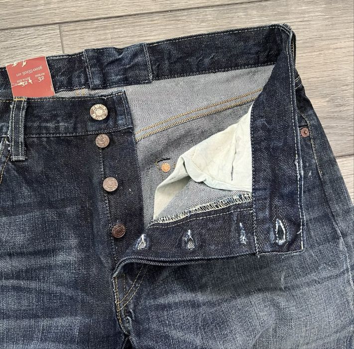 Джинсы мужские Levis Vintage Clothing 501 selvedge 1955, 32x32