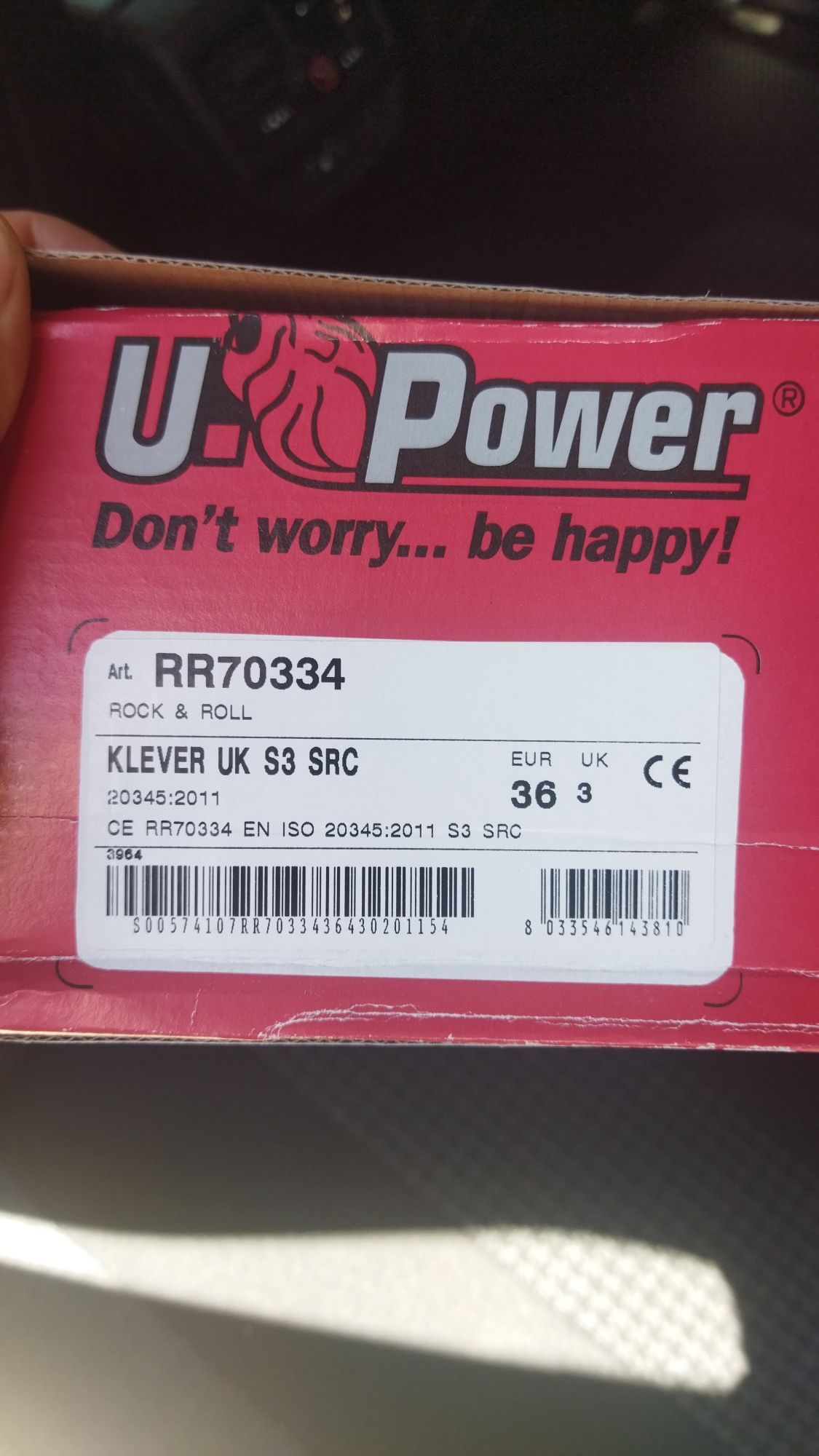 Buty robocze, wodoodporne, trzewiki ochronne UPOWER Klever S3 CI SRC r