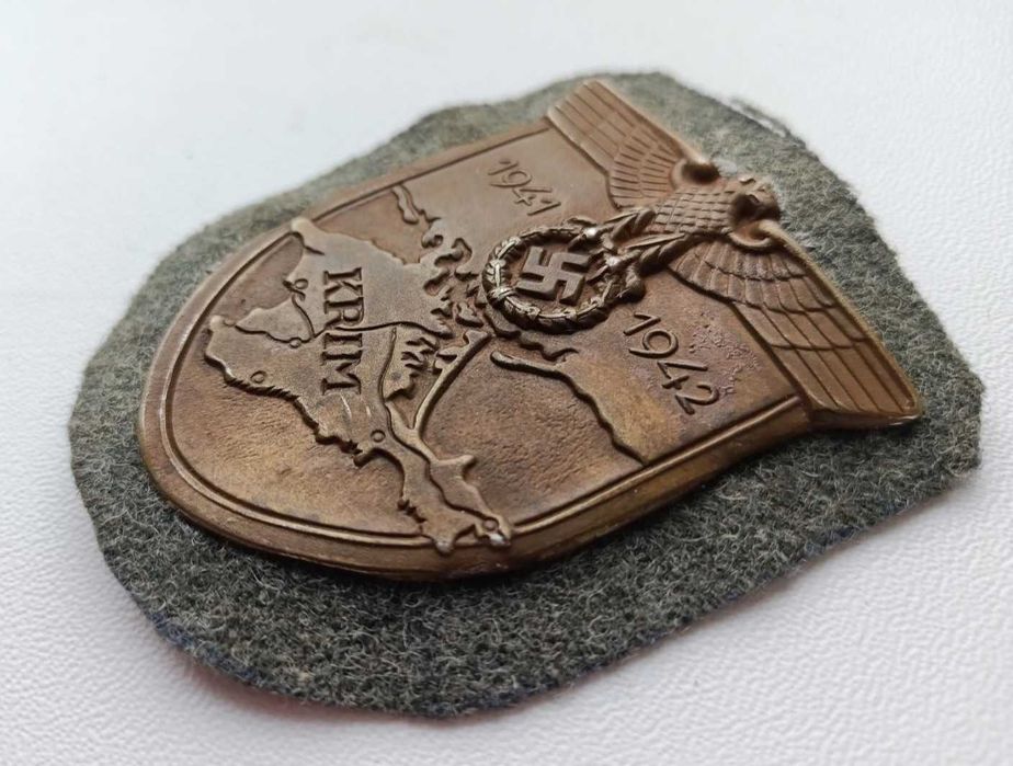 Наградной шеврон Крымский Щит Знак Вермахт 1942 Германия