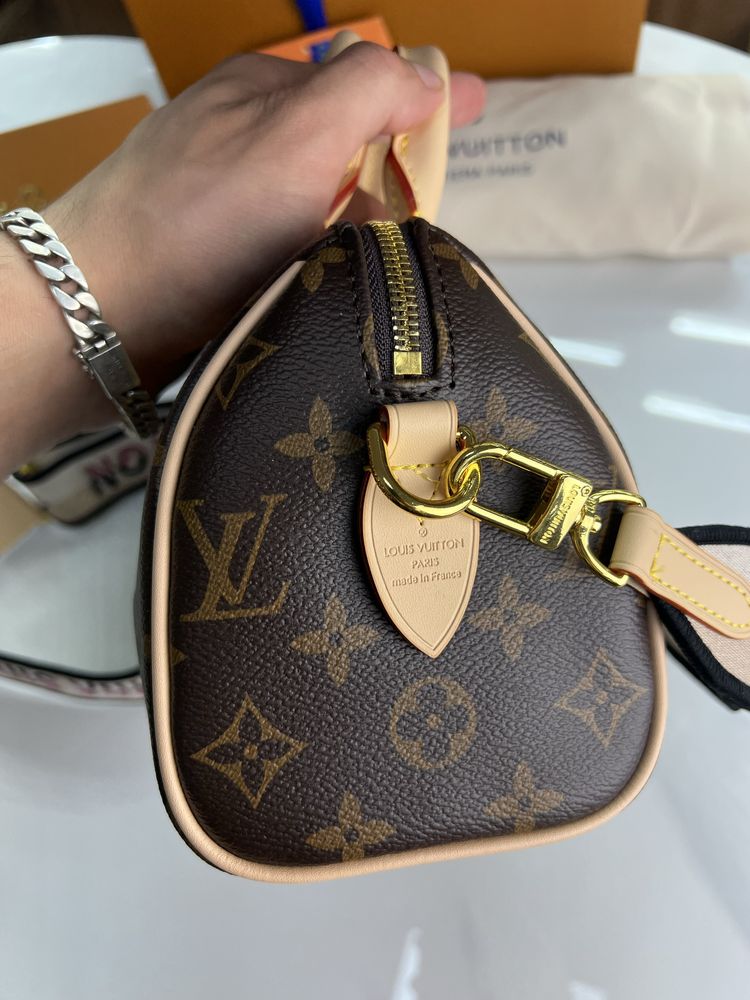 Сумка Шкіряна Жіноча Louis Vuitton Speedy LV brown