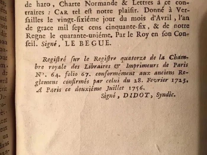 EPITOME JURIS et Legum Romanarum 1756 André Montvalon