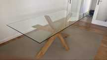 Mesa de jantar tampo de vidro jysk AGERBY 90x190