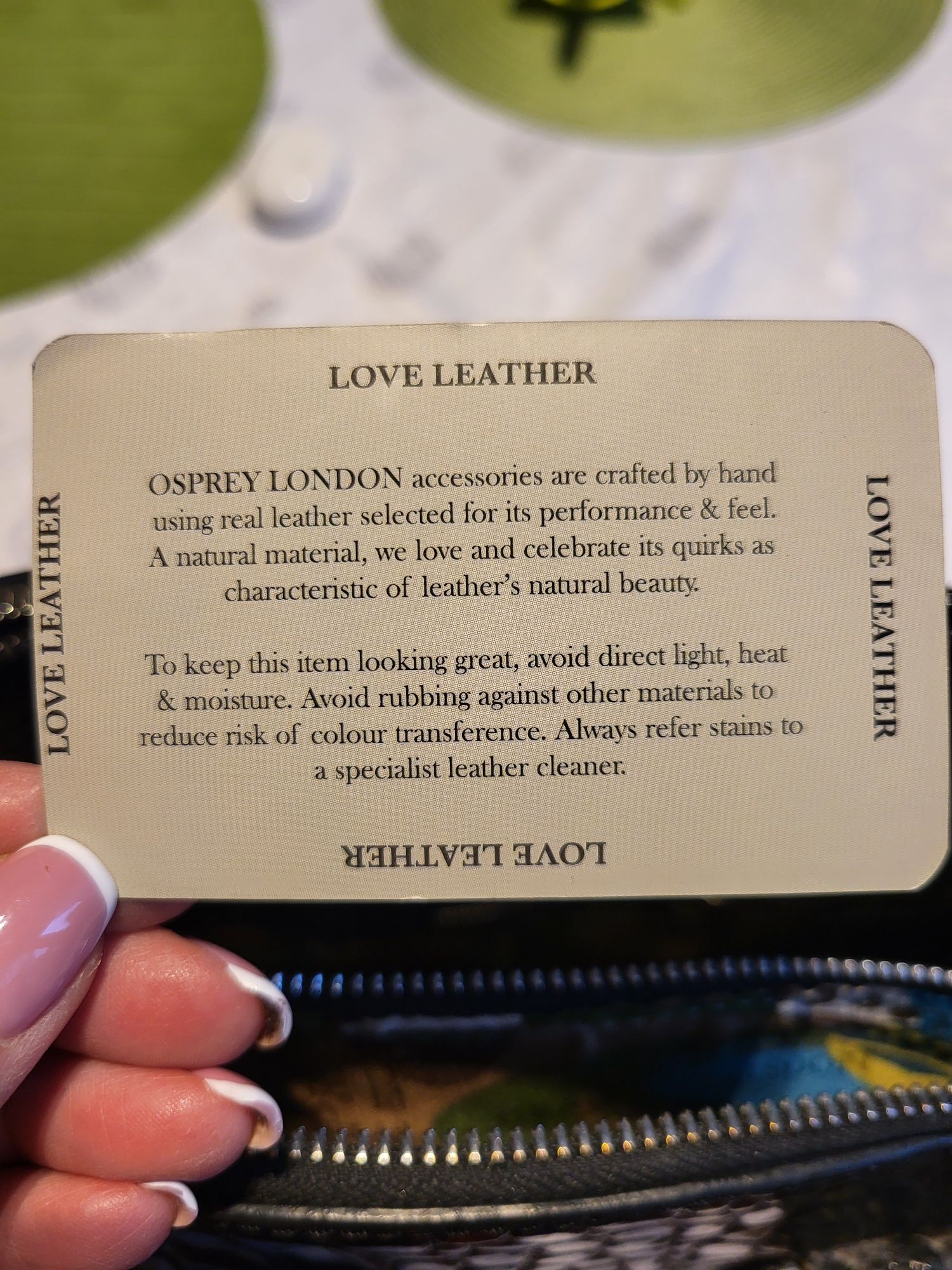 Torebka Osprey London skóra naturalna 
3