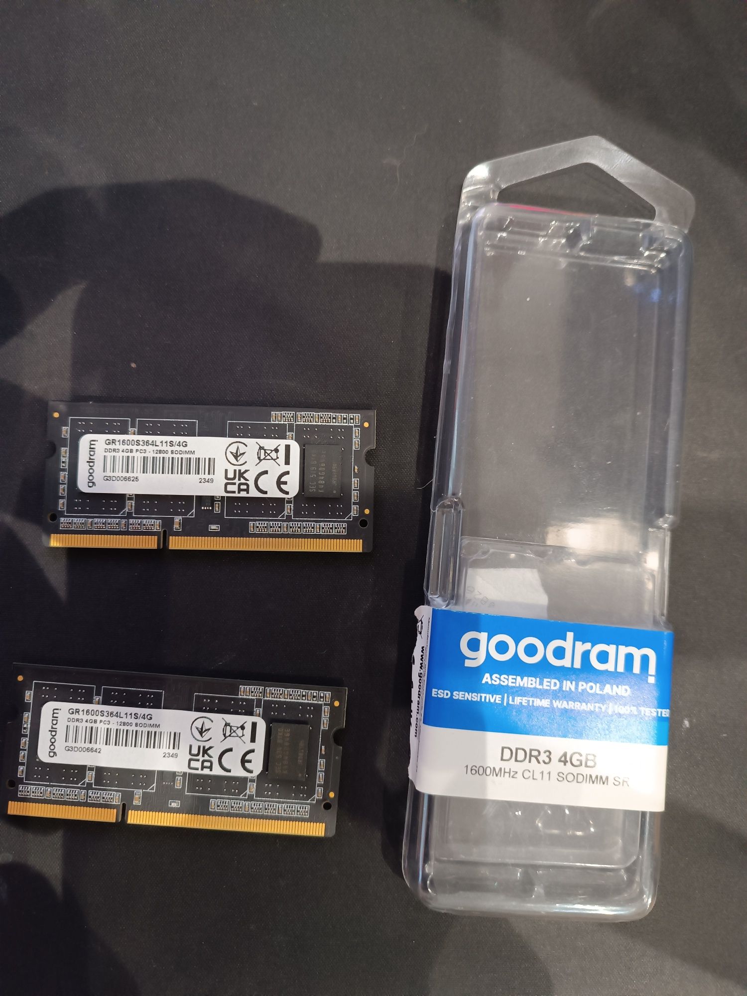 Pamięć RAM DDR3 4GB 1600MHz Goodram - jak nowa!