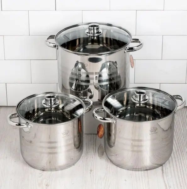 Набір каструль,набор каструль,каструль,скло,жаростейкие,жаростійкі