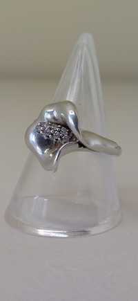 Винтажное серебряное кольцо Арум Лилия