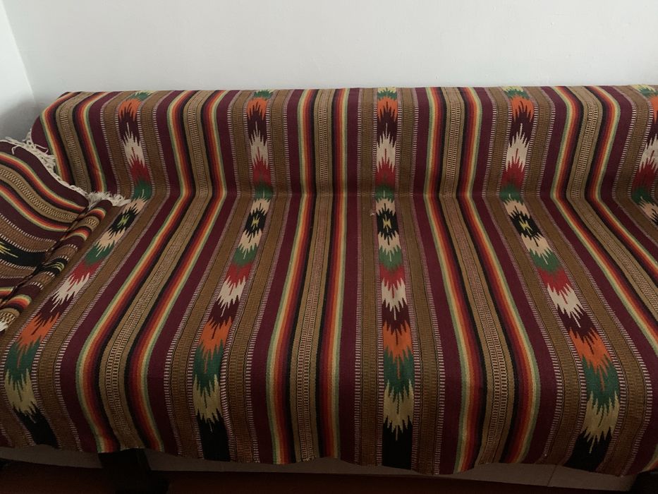 Шерстяне покривало накидка на диван, ліжко і 2 накидки на крісла