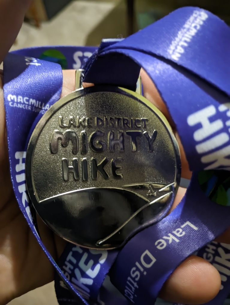 Медаль lake district mighty hike колекція