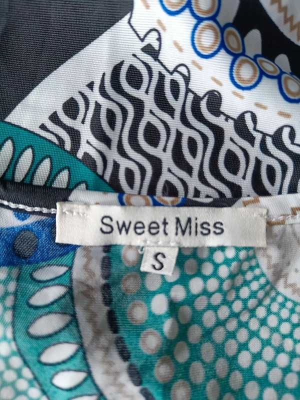 Sweet Miss asymetryczna maxi dress włoska mandala roz S/36 idealna