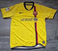 Koszulka piłkarska Nike FC Barcelona 2008-10 żółta roz. M, DRYFIT