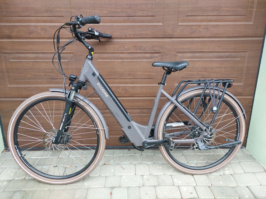 Rower EcoBike X-CITY elektryk Coffee piękny