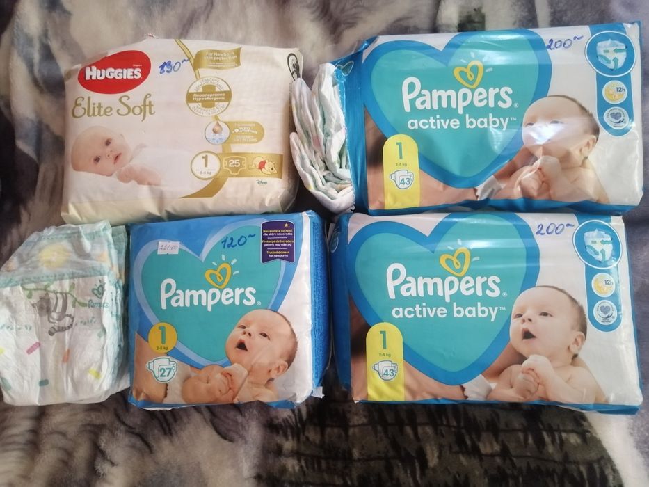 Підгузники Pampers, HUGGIES