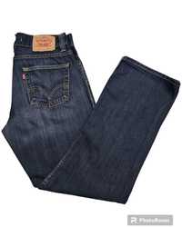 Męskie spodnie jeansowe dżinsowe Levi's szerokie nogawki 506 W34 L32