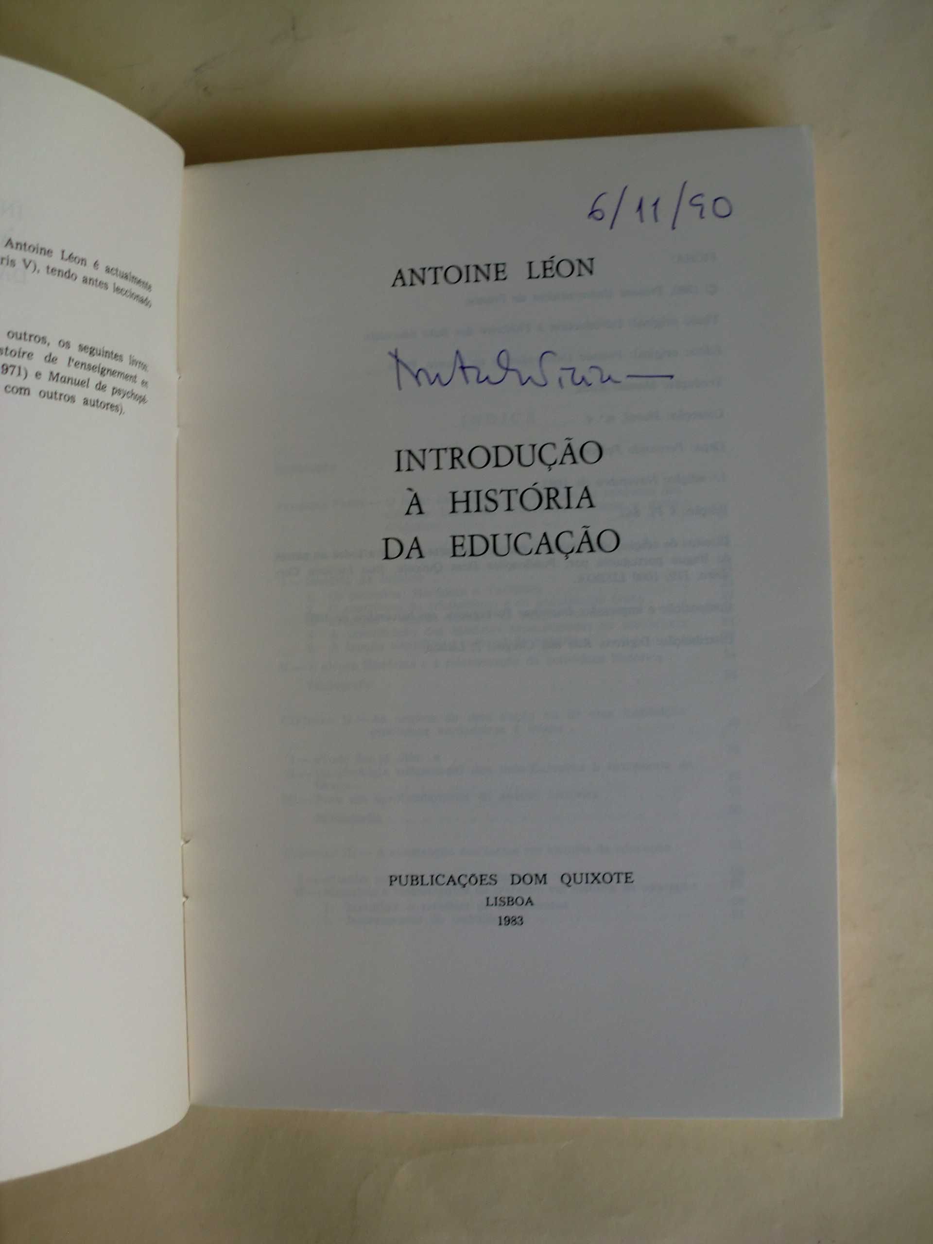 Introdução à História da Educação
de Antoine Léon