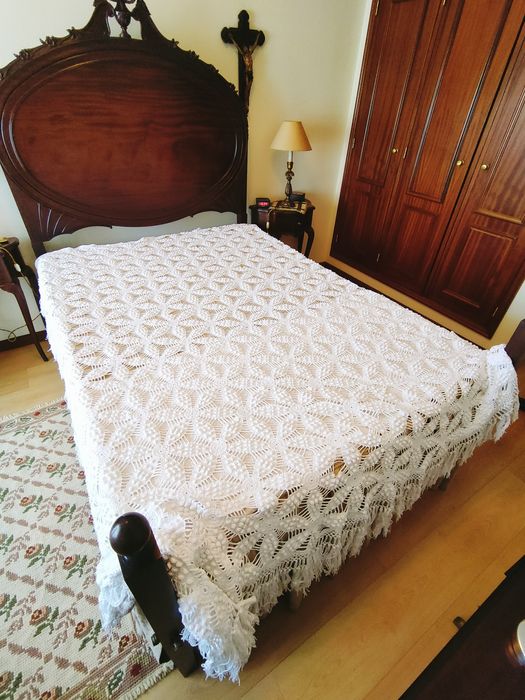 Colchas de renda trabalhadas à mão