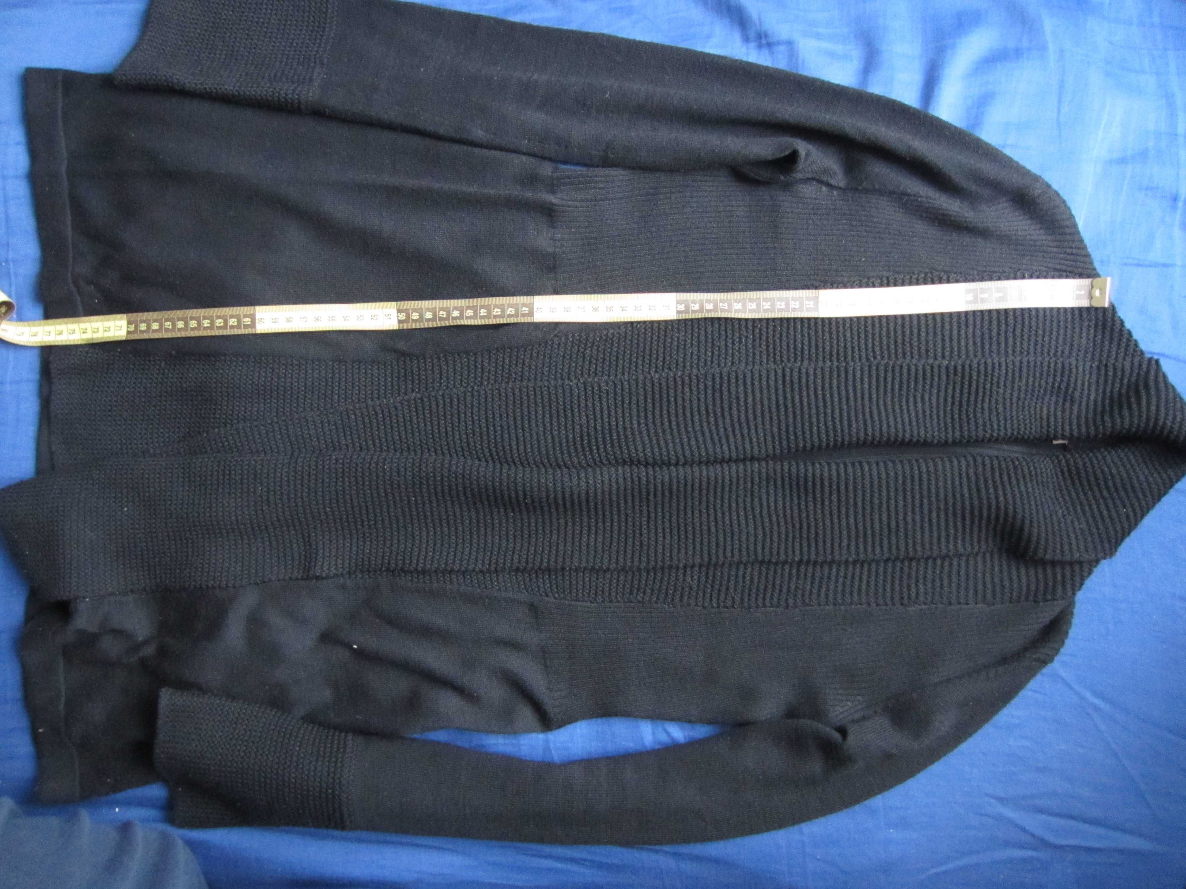 Czarny stylowy kardigan, sweter, rozm. S, Orsay