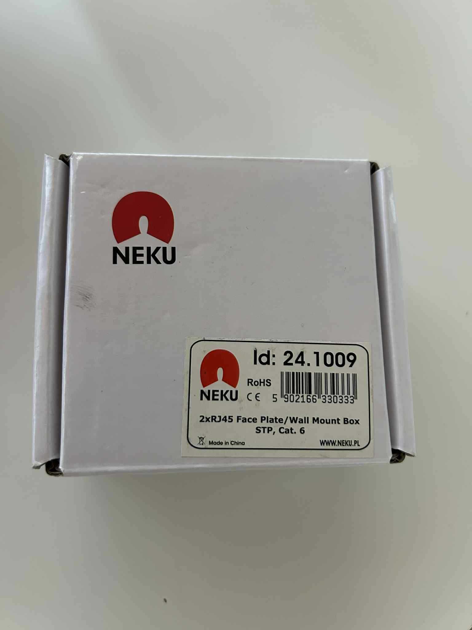 Puszka natynkowa NEKU 2xRJ45 Cat.6 STP