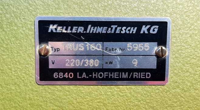 Szafa do podgrzewania suszenia KELLER TRUS 160 piec hartownia