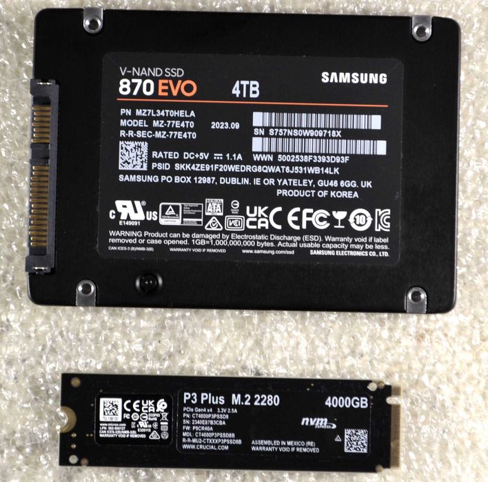 Майже новий SSD 4000Gb