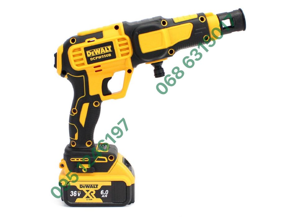 Аккумуляторная ручная мойка DeWalt DCPW550B 36V 6Ah давление 26 бар