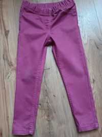 Spodnie joggery dla dziewczynki w rozm.98/104 ciemno różowe