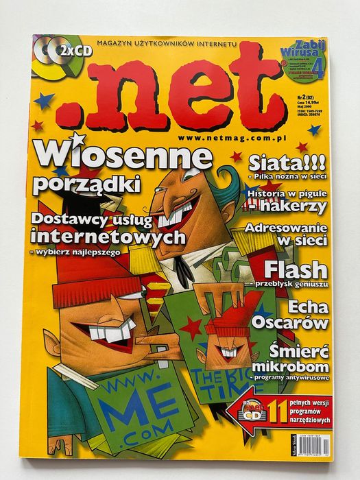 Magazyn .net z płytami CD - 7 numerów z 2000 roku