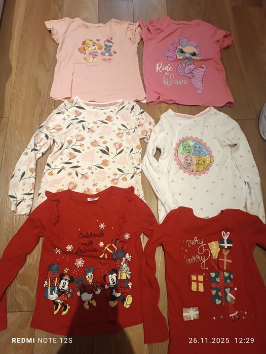 Paka ubranek 122/128 dla dziewczynki!!!