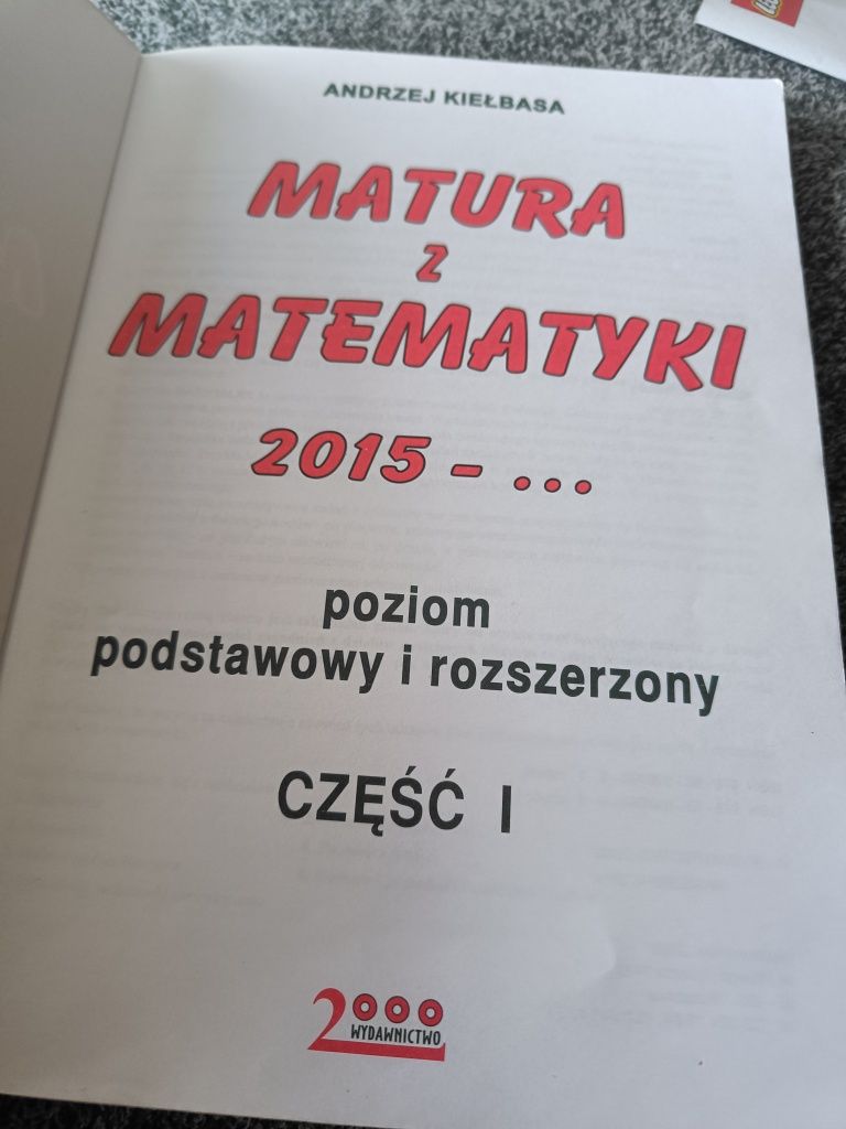 Matura z matematyki 2015 część I Andrzej Kiełbasa