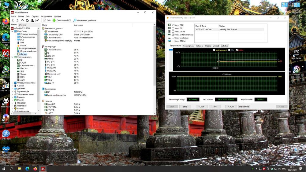 Материнська плата Sabertooth 990FX R2.0/AMD FX-8350/DDR3 1866MHz 2x4Gb
