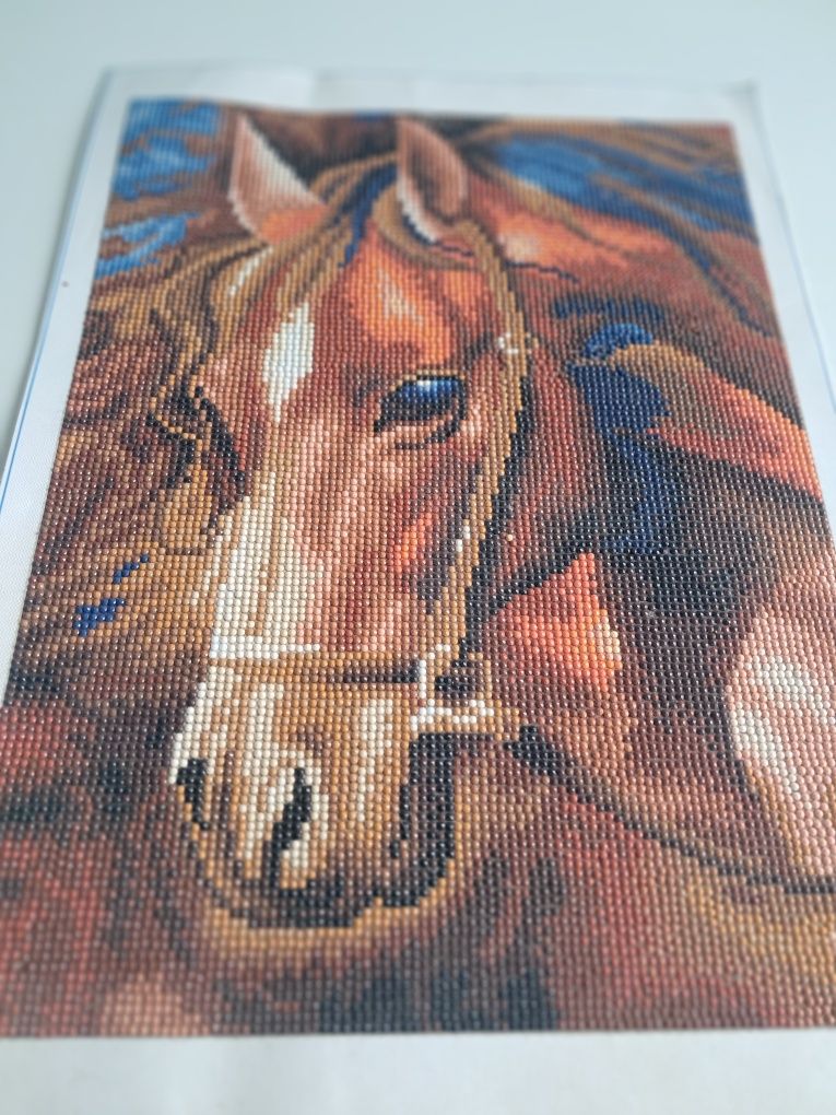 Obraz koń z koralików 46x34 cm