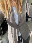 Szara marynarka H&M old money