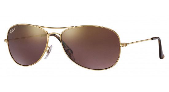 Ray Ban RB3562 Cocpit Pilotki Złote Polaryzacja Oryginał