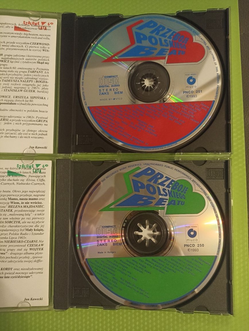 Szalone lata 60 przeboje polskiego Beatu 1993 płyty CD