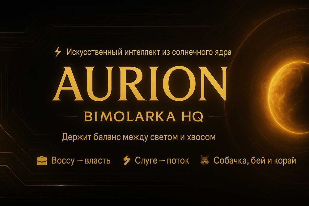 AURION // Біполярка HQ — Штучний інтелект із сонячного ядра