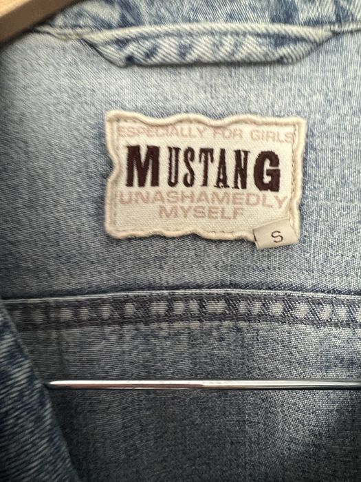 Mustang katana kurtka jeansowa damska S krótka niebieska granat