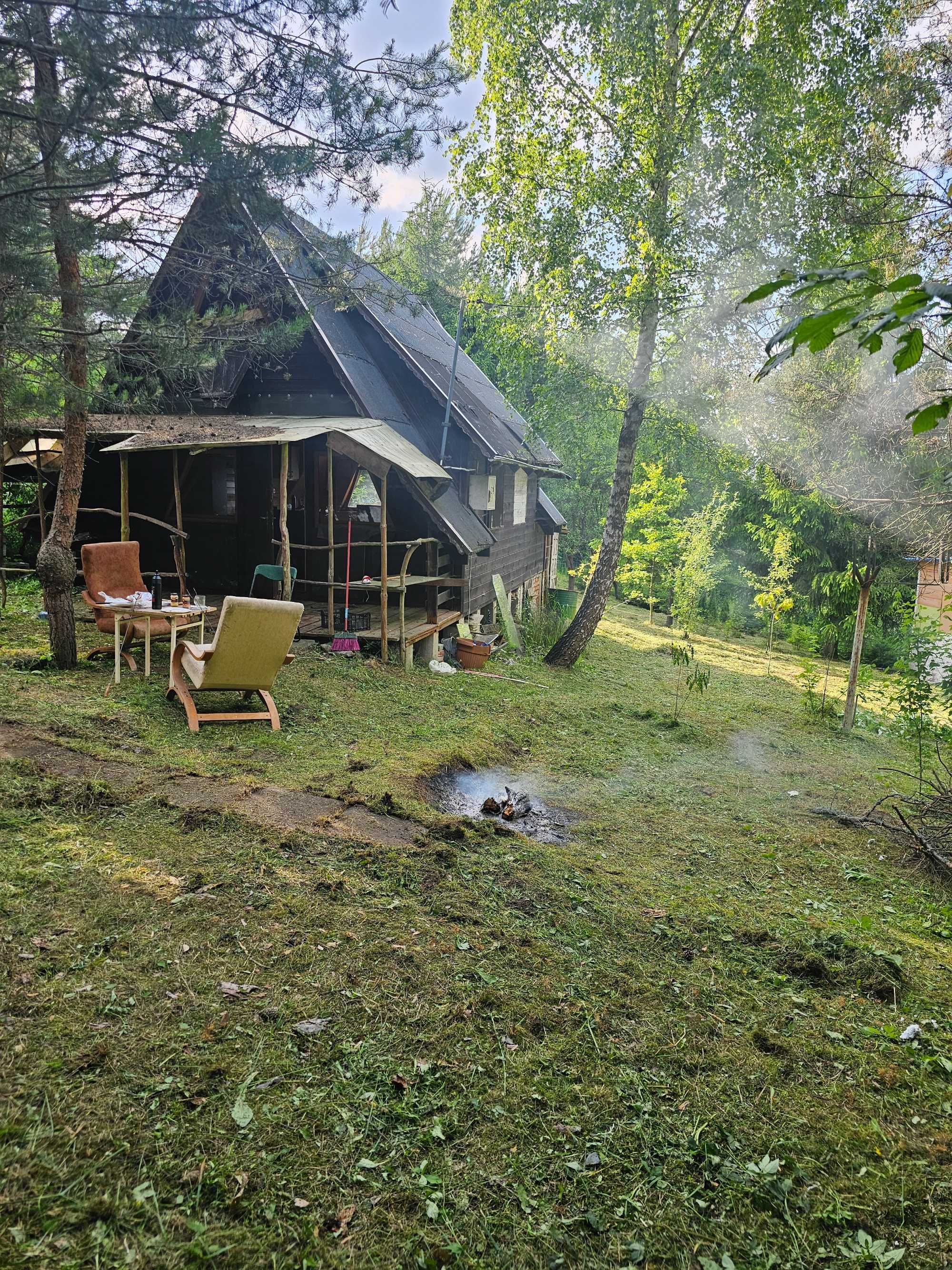 Domek kempingowy całoroczny na działce 12 arów