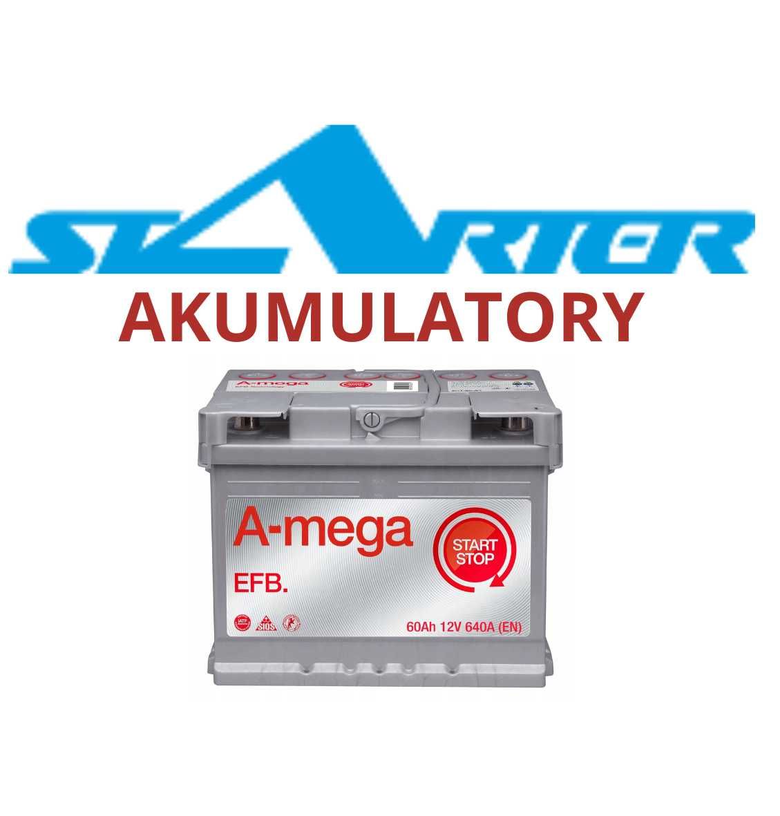 Akumulator AMEGA EFB 60Ah 640A Kielce