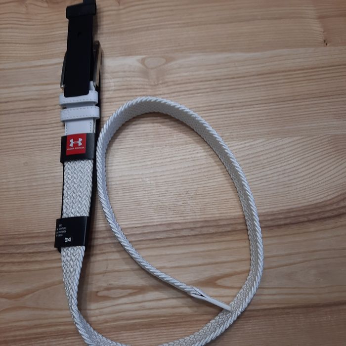 Мужской белый ремень UA