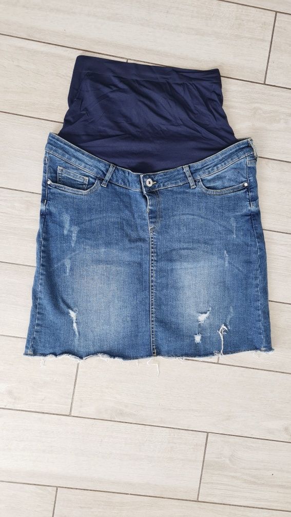 Jeansowa dżinsowa spódnica mini ciążowa Blooming Marvellous 40