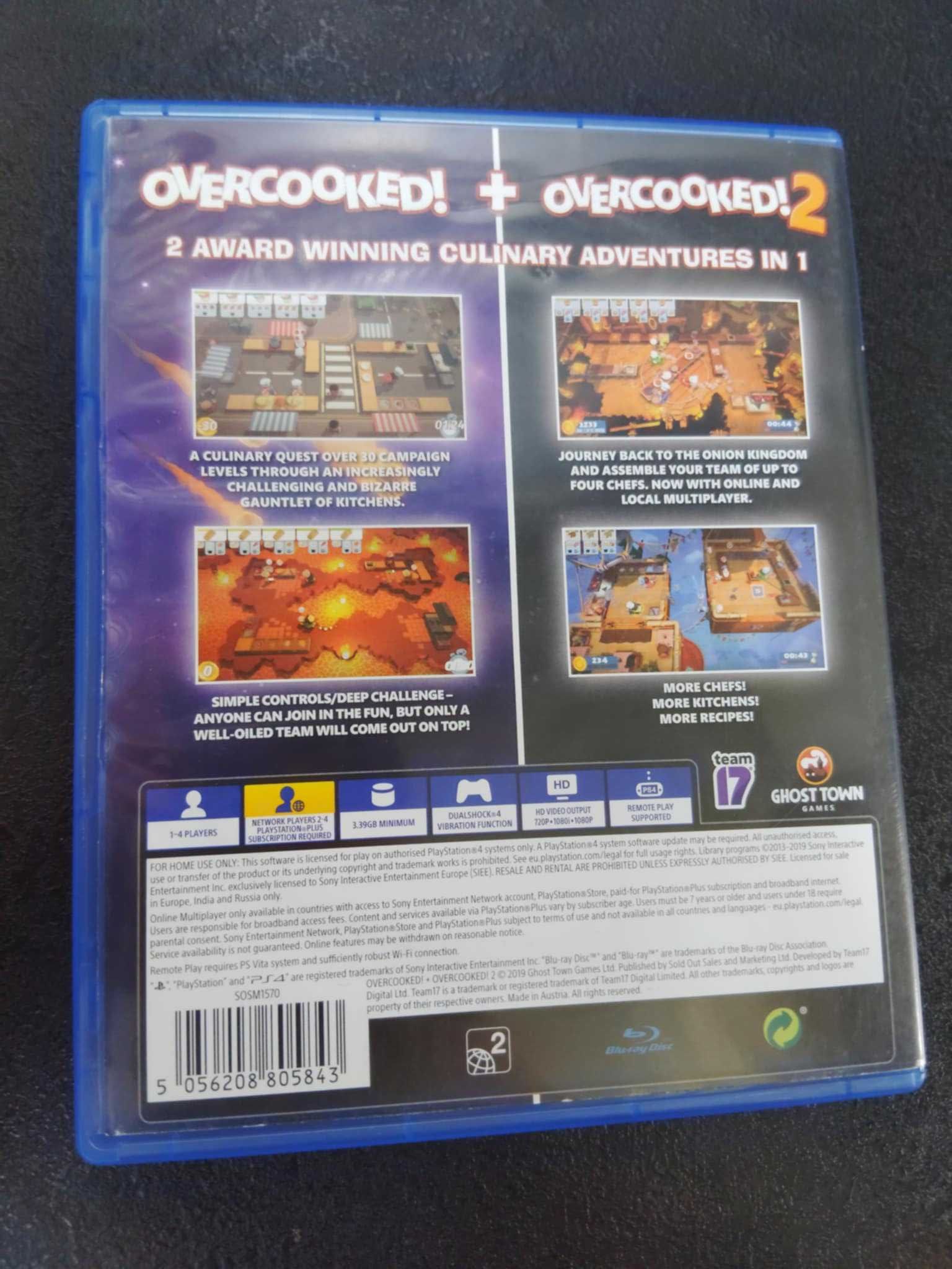 Zestaw Overcooked! + Overcooked! 2 PS4