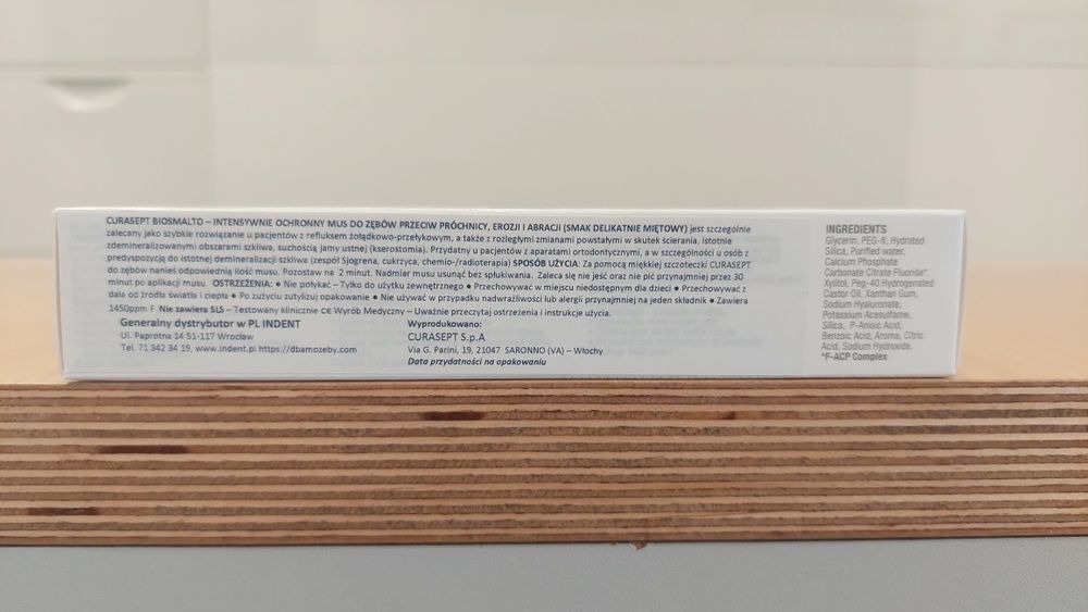 Curasept Biosmalto - Intensywnie ochronny mus