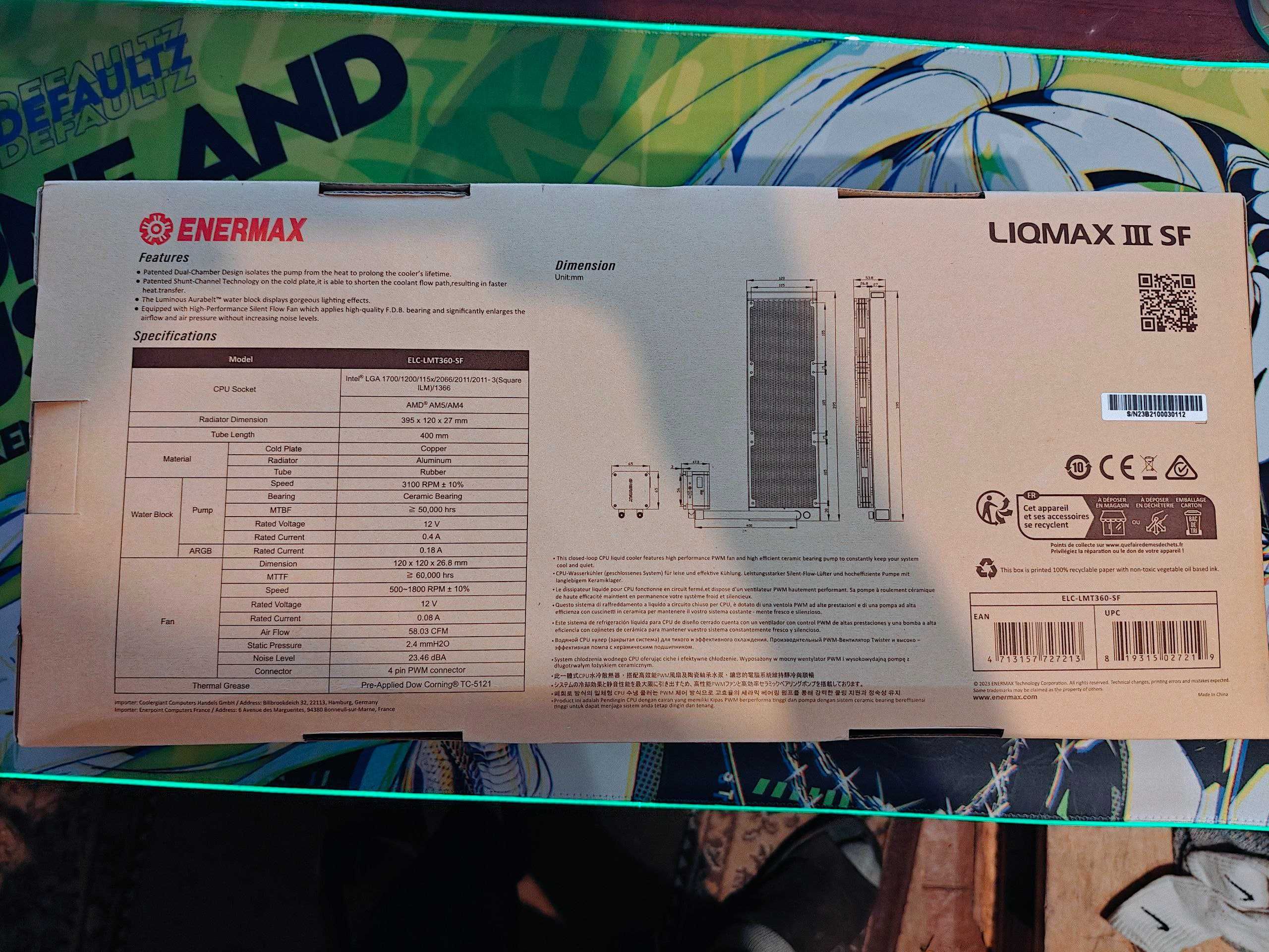 Enermax LIQMAX III SF 360 / СЖО Водянка