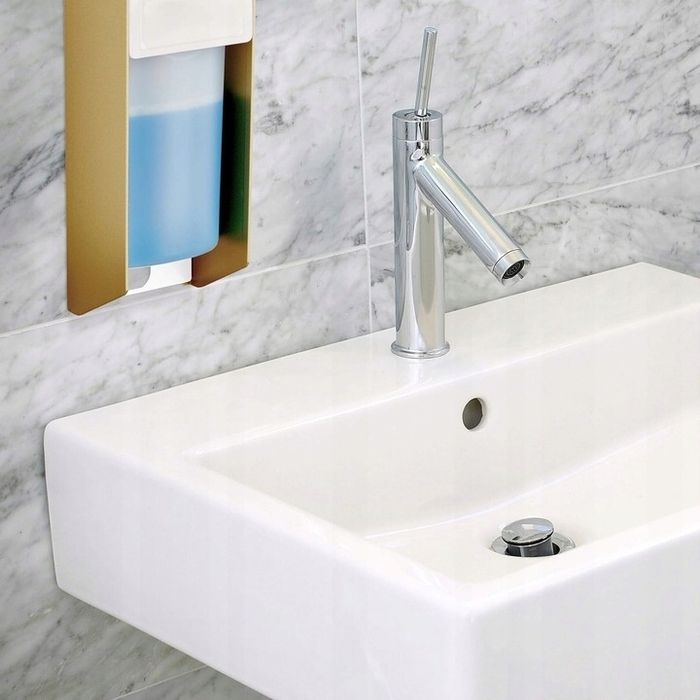 Ręczny Dozownik Do Mydła Plynu Dezynfekującego Na ścianę zloty 500 ml