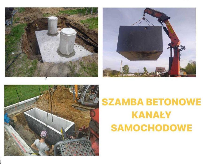 Szambo Betonowe Piwnica Ogrodowa Kanał samochodowy
