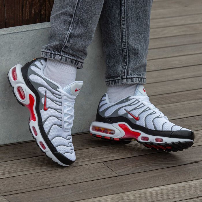 Кросівки Nike Air Max TN Plus Grey/Red/White premium