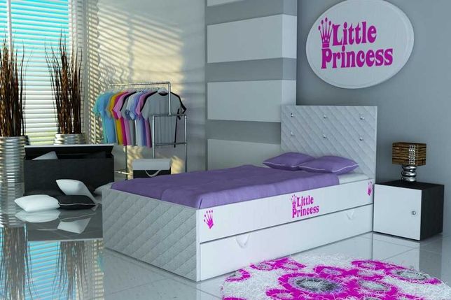 Łóżko dla dziecka z szufladą,dziecięce 180x80 L.Princess V16 DOWÓZ 0zł