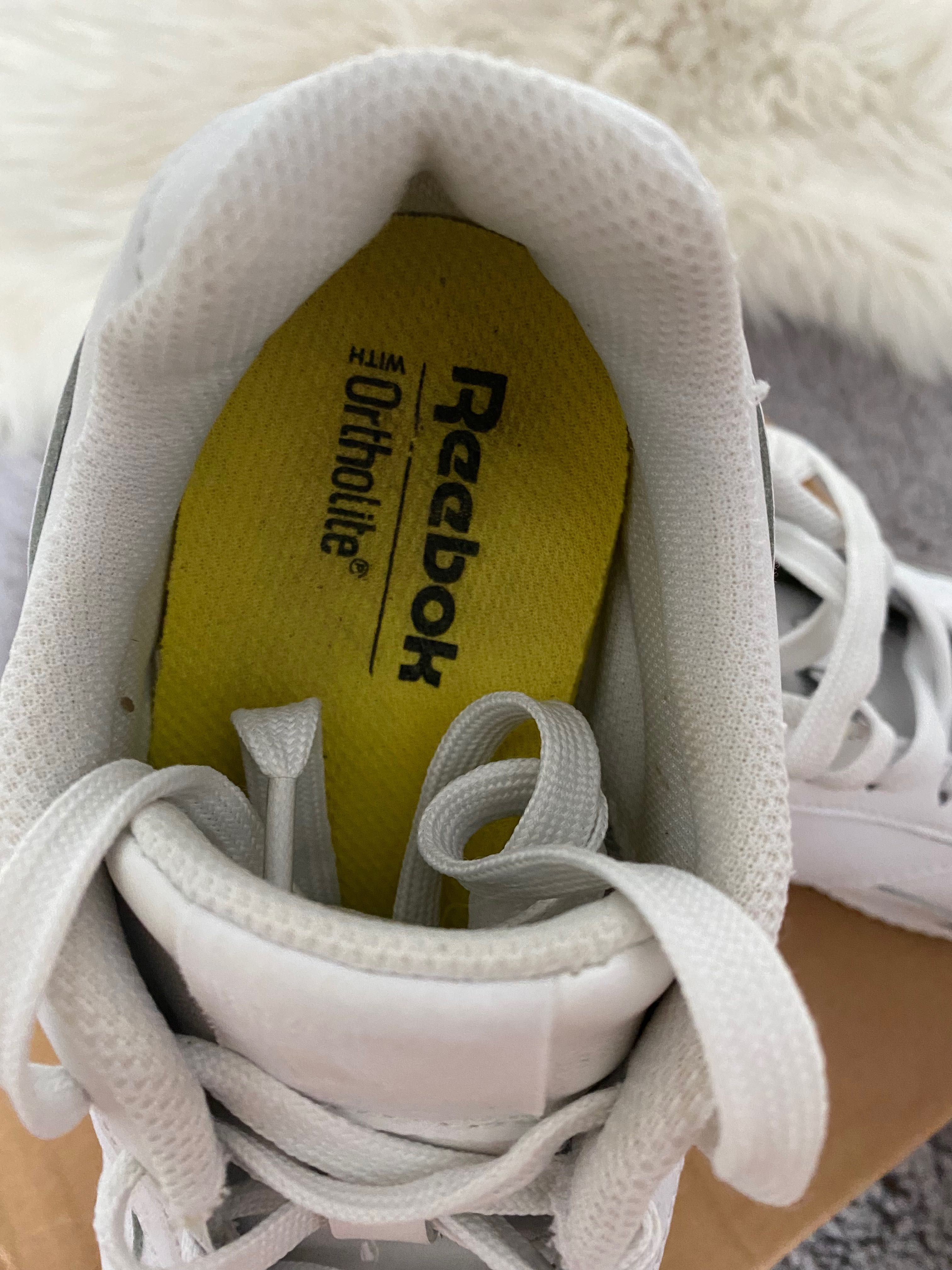 Buty białe sneakersy reebok 36